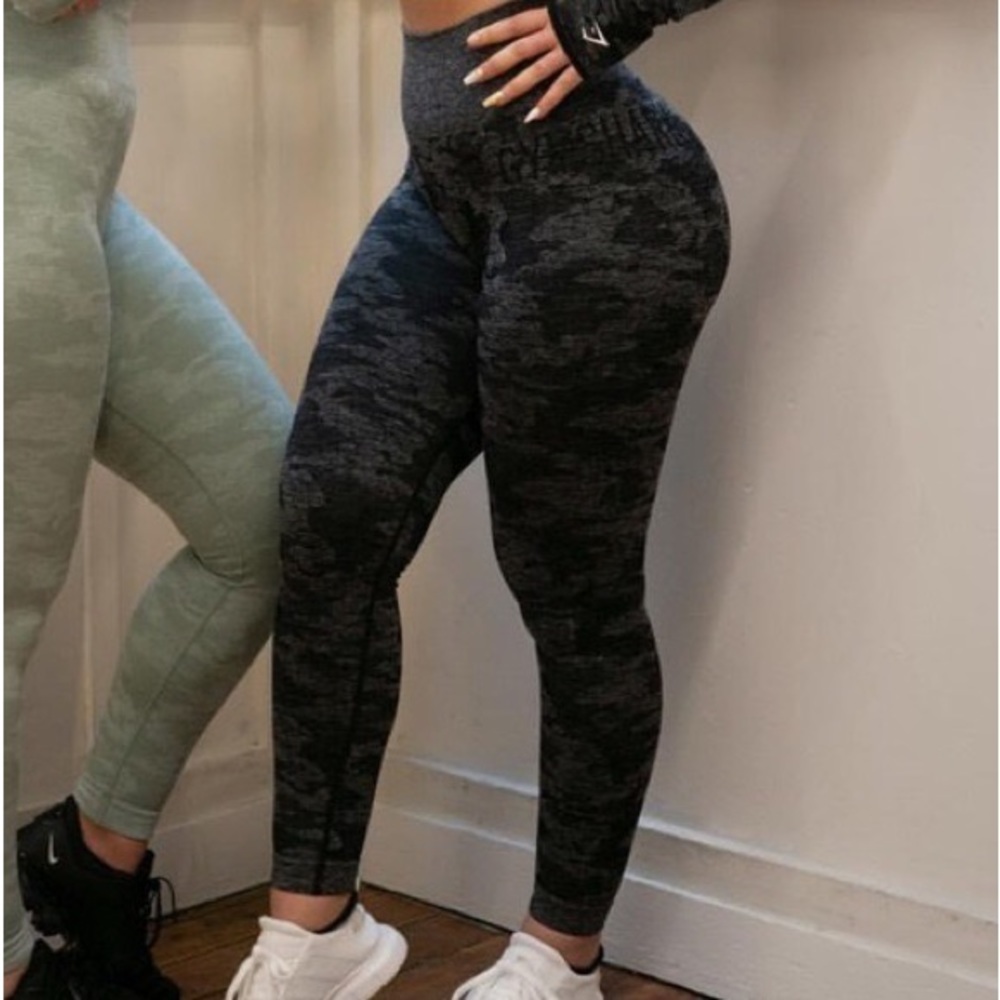 GYMSHARK Seamless High Waisted Camo Leggings